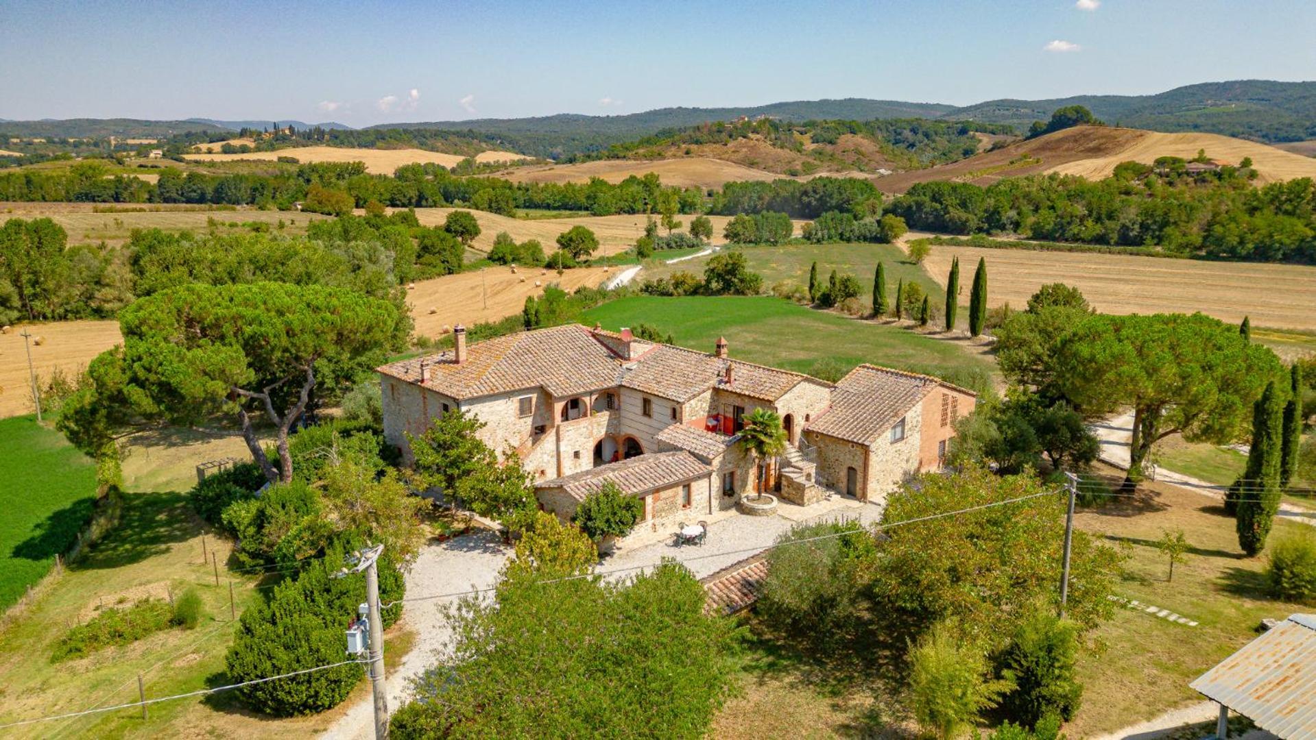 Apartament Ulivo-Chianti Charming Flat With Private Parking! Asciano Zewnętrze zdjęcie